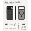 image:imageSpigen Ultra Hybrid MagFit for Pixel 10a Case Clear White  AntiYellowing Resin Air Cushion Tech MilitaryGrade Drop Protection Raised Camera Protection Compatible with MagSafeMag Frost Black