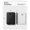 image:imageSpigen for MagSafe Wallet Adjustable Tripod Stand Slim Fold MagFit  Holds 3 Cards For iPhone 171615141312 Pixel 10 Series Magnetic Cases Pixelsnap Plaud Note amp More  BlackBlack
