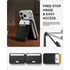 image:imageSpigen for MagSafe Wallet Adjustable Tripod Stand Slim Fold MagFit  Holds 3 Cards For iPhone 171615141312 Pixel 10 Series Magnetic Cases Pixelsnap Plaud Note amp More  BlackBlack