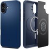 image:imageSpigen Thin Fit MagFit Designed for iPhone 16 Case Hard Shell MilitaryGrade Protection Compatible with MagSafe  BlackNavy Blue