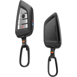image:imageSpigen Light Slim Key Fob Cover with Carabiner Designed for BMW  Sleek Carbon Fiber Accents Compatible with BMW MampX Lineups  G Series Smart Key Fobs  1 packBMW