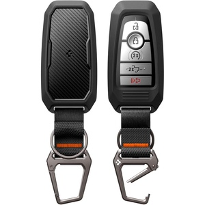 image:imageSpigen Light Slim Key Fob Cover with Carabiner Designed for BMW  Sleek Carbon Fiber Accents Compatible with BMW MampX Lineups  G Series Smart Key Fobs  1 packFord