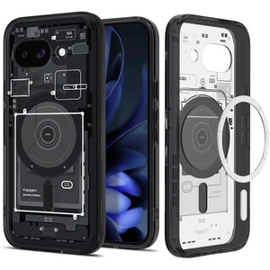 image:imageSpigen Ultra Hybrid MagFit for Pixel 10a Case Clear White  AntiYellowing Resin Air Cushion Tech MilitaryGrade Drop Protection Raised Camera Protection Compatible with MagSafeMag Zero One