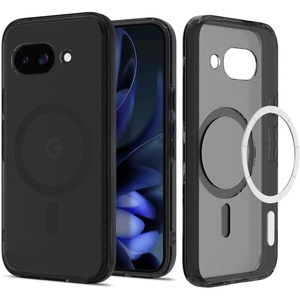 image:imageSpigen Ultra Hybrid MagFit for Pixel 10a Case Clear White  AntiYellowing Resin Air Cushion Tech MilitaryGrade Drop Protection Raised Camera Protection Compatible with MagSafeMag Frost Black