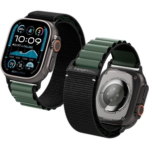 image:imageSpigen for Apple Watch Band Lightweight Adjustable Fabric Strap  For Apple Watch Ultra 321 49mm Series 1110 46mm 987 45mm SE3SE2SE654 44mm 321 42mm WBF0WBF1Black Green