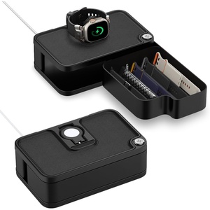image:imageSpigen for Premium Apple Watch Band OrganizerCharger Stand MultiStorage  For Apple Watch AirPods amp Wallet Removable Divider for Other Accessories Stable NonSlip Base Charger NOT IncludedBlack