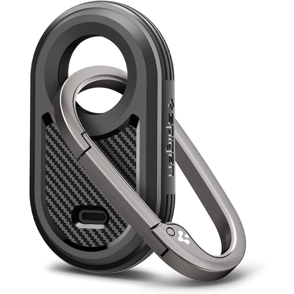 image:imageSpigen for Samsung Galaxy SmartTag 2 2023 Case Rugged Armor  Keychain Case Carabiner Daily Carry for Keys Bags Pets Backpacks EDC Device Not Included  Matte BlackMatte Black
