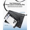 image:imageSpigen Aqua Shield for Waterproof Phone Pouch amp Crossbody Bag Set  IPX8 Detachable Dual System TouchThrough Window Adjustable Strap  Beach Pool Water Sports  Black Swimming and Travel Adjustable Long Belt IPX8 Waterproof Case Compatible with iPhone and SamsungBlack