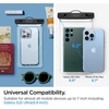 image:imageSpigen AquaShield Floating Universal Waterproof Phone Pouch IPX8 1 Pack  For all iPhone Series Pixel Series Galaxy SZ Fold UltraZ FoldFlip Series Universal Compatibility  Floatable BlackTransparent Crystal Clear