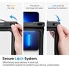 image:imageSpigen AquaShield Floating Universal Waterproof Phone Pouch IPX8 1 Pack  For all iPhone Series Pixel Series Galaxy SZ Fold UltraZ FoldFlip Series Universal Compatibility  Floatable BlackFloatable Black