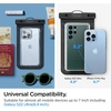 image:imageSpigen AquaShield Floating Universal Waterproof Phone Pouch IPX8 1 Pack  For all iPhone Series Pixel Series Galaxy SZ Fold UltraZ FoldFlip Series Universal Compatibility  Floatable BlackTransparent Black