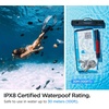 image:imageSpigen AquaShield Floating Universal Waterproof Phone Pouch IPX8 1 Pack  For all iPhone Series Pixel Series Galaxy SZ Fold UltraZ FoldFlip Series Universal Compatibility  Floatable BlackTransparent Crystal Clear