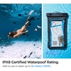 image:imageSpigen AquaShield Floating Universal Waterproof Phone Pouch IPX8 1 Pack  For all iPhone Series Pixel Series Galaxy SZ Fold UltraZ FoldFlip Series Universal Compatibility  Floatable BlackTransparent Black