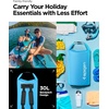 image:imageSpigen AquaShield Waterproof Dry Bag Backpack A631 Roll Top Lightweight Dry Storage Bag for Travel Swimming Boating Kayaking Camping and BeachSea Blue A631 30L
