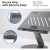image:imageSpigen ArcDock Laptop Stand with 6 in 1 Hub USBA 30 USBC 30 PD 100W 4K 60Hz HDMI Universal Adjustable Folding Laptop Dock with 360 Rotating Base  Space Grey  for USBA 30 USBC 30 PD 100W 4K 60Hz HDMI Universal Adjustable Folding Dock Aluminum 360 Rotating Base  Space Grey6in1 Hub