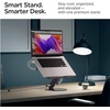 image:imageSpigen ArcDock Laptop Stand with 6 in 1 Hub USBA 30 USBC 30 PD 100W 4K 60Hz HDMI Universal Adjustable Folding Laptop Dock with 360 Rotating Base  Space Grey  for USBA 30 USBC 30 PD 100W 4K 60Hz HDMI Universal Adjustable Folding Dock Aluminum 360 Rotating Base  Space GreyCable Organizer Stand