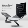 image:imageSpigen ArcDock Laptop Stand with 6 in 1 Hub USBA 30 USBC 30 PD 100W 4K 60Hz HDMI Universal Adjustable Folding Laptop Dock with 360 Rotating Base  Space Grey  for USBA 30 USBC 30 PD 100W 4K 60Hz HDMI Universal Adjustable Folding Dock Aluminum 360 Rotating Base  Space GreyCable Organizer Stand