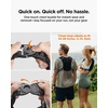 image:imageSpigen Dynamic Shield Running Vest ML Hydration Pack  500ml Flask Reflective Honeycomb Mesh for Marathon Trail Outdoors  Active BlackA720