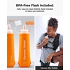 image:imageSpigen Dynamic Shield Running Vest ML Hydration Pack  500ml Flask Reflective Honeycomb Mesh for Marathon Trail Outdoors  Active BlackA721