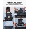 image:imageSpigen Dynamic Shield Running Vest ML Hydration Pack  500ml Flask Reflective Honeycomb Mesh for Marathon Trail Outdoors  Active BlackA721