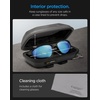 image:imageSpigen Life Hard Shell Sunglasses Case with Carabiner and 2Way Belt Strap  Included Bottle Opener Cleaning Cloth I For Hiking Travel Daily Use I Universal Fit for Meta RayBan Oakley Sunglasses
