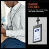image:imageSpigen Life ID Badge Holder Card Wallet MagSlide Tech  2Card Magnetic Attach amp Slide Polycarbonate Durable  BlackBlack