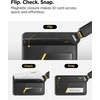 image:imageSpigen Life Luggage Tags Vegan Leather ID Label 2 Pack  Magnetic Closure Privacy Protection Design Durable Strap  BlackBlack 2 Pack