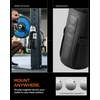image:imageSpigen Life Magnetic Gym Bag Tumbler Carrier Holder  Fits 20oz40oz Bottles Molle System Phone Pocket Waterproof  BlackBlack