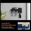 image:imageSpigen Life Magnetic Keychain Key Holder Quick Release  Secure Lock System Detachable Carabiner Clip for Men amp Women  BlackRegular with Hub