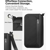 image:imageSpigen Life Passport Card Cover Holder RFID Blocking  Travel Document Organizer SIM Card Pin Included  BlackBlack  Family Size