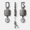 image:imageSpigen Life Retractable Metal Carabiner ID Badge Reel Clip  Heavy Duty for Card Holder  GunmetalReel Type