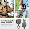 image:imageSpigen Life Retractable Metal Carabiner ID Badge Reel Clip  Heavy Duty for Card Holder  GunmetalReel Type
