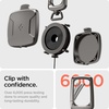 image:imageSpigen Life Retractable Metal Carabiner ID Badge Reel Clip  Heavy Duty for Card Holder  GunmetalReel Type