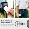 image:imageSpigen Life Retractable Metal Carabiner ID Badge Reel Clip  Heavy Duty for Card Holder  GunmetalReel Type