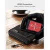 image:imageSpigen Life Soft Material Card Wallet RFID Blocking  Mesh Pocket DRing Strap Waterproof YKK Zipper Lightweight EDC  BlackBlack