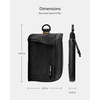 image:imageSpigen Life Soft Material Card Wallet RFID Blocking  Mesh Pocket DRing Strap Waterproof YKK Zipper Lightweight EDC  BlackBlack