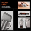 image:imageSpigen Life Titanium Keychain Pocket Knife with Carabiner Key Clip Keychain Clip Folding Knife Everyday Carry EDC Gear Gadget and Equipment Bottle Opener  Gunmetal