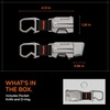image:imageSpigen Life Titanium Keychain Pocket Knife with Carabiner Key Clip Keychain Clip Folding Knife Everyday Carry EDC Gear Gadget and Equipment Bottle Opener  Gunmetal