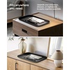 image:imageSpigen Modern Valet Tray PU Vegan Leather Storage Organizer Sectional  For Entryway Bedside Desk Nightstands Keys Wallet Watch Jewelry  BlackBlack