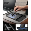 image:imageSpigen Modern Valet Tray PU Vegan Leather Storage Organizer Sectional  For Entryway Bedside Desk Nightstands Keys Wallet Watch Jewelry  BlackBlack