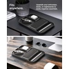 image:imageSpigen Modern Valet Tray PU Vegan Leather Storage Organizer Sectional  For Entryway Bedside Desk Nightstands Keys Wallet Watch Jewelry  BlackBlack