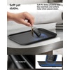 image:imageSpigen Modern Valet Tray PU Vegan Leather Storage Organizer Sectional  For Entryway Bedside Desk Nightstands Keys Wallet Watch Jewelry  BlackBlack