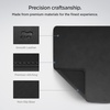 image:imageSpigen PU Leather Desk Pad 354x157  Waterproof Desk Blotter Protector Computer Desktop Rubberized Base Easy Gliding Surface  BlackBlack Magnetic