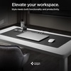 image:imageSpigen PU Leather Desk Pad 354x157  Waterproof Desk Blotter Protector Computer Desktop Rubberized Base Easy Gliding Surface  BlackBlack Magnetic