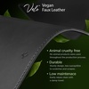 image:imageSpigen PU Leather Desk Pad 354x157  Waterproof Desk Blotter Protector Computer Desktop Rubberized Base Easy Gliding Surface  BlackBlack Standard