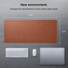 image:imageSpigen PU Leather Desk Pad 354x157  Waterproof Desk Blotter Protector Computer Desktop Rubberized Base Easy Gliding Surface  BlackBrown Standard