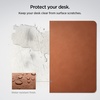 image:imageSpigen PU Leather Desk Pad 354x157  Waterproof Desk Blotter Protector Computer Desktop Rubberized Base Easy Gliding Surface  BlackBrown Standard