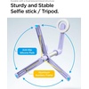 image:imageSpigen Selfie Stick Automatic Tripod Stand Bluetooth Remote Control Shutter  66 Extendable For iPhone 1712 Pixel 10 amp Galaxy S26S24 Z Fold 8 UltraZ FoldFlip 8 7 amp More  BlackLavender Universal