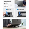 image:imageSpigen Slim Fold Portable Standing Desk Laptop Stand Foldable  Ergonomic Angle Lift AntiSlip for MacBook Neo MacBook Air MacBook Pro 1116 and iPadAirPro and More  BlackLD201S6
