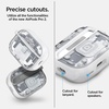 image:imageSpigen Ultra Hybrid MagFit Case Designed for AirPods Pro 3 Case 2025  MagSafe Charging Compatible Magnets Embedded DDP Printing with Included Carabiner  Zero OneZero One White